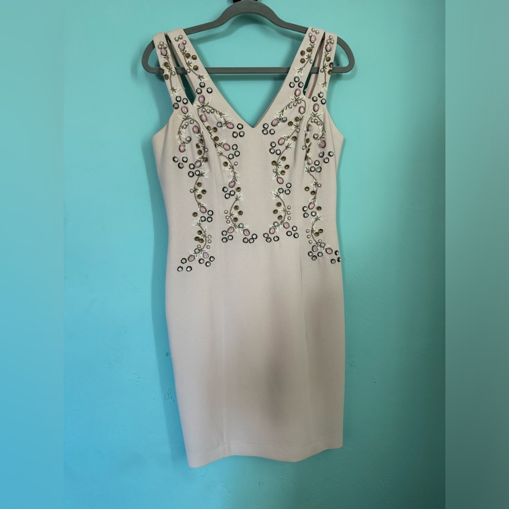 Pink/Nide Badgley Mischka Cocktail Dress Size 10
